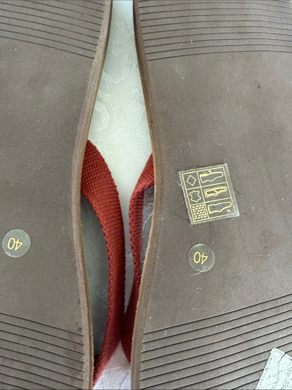 Brunello Cucinelli Brown Sandals with Red Straps - Picture 9 of 16